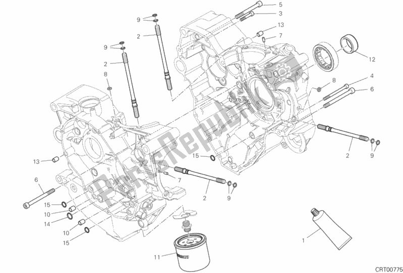 Toutes les pièces pour le 10a - Paire Demi-carters du Ducati Multistrada 1260 S ABS Thailand 2019